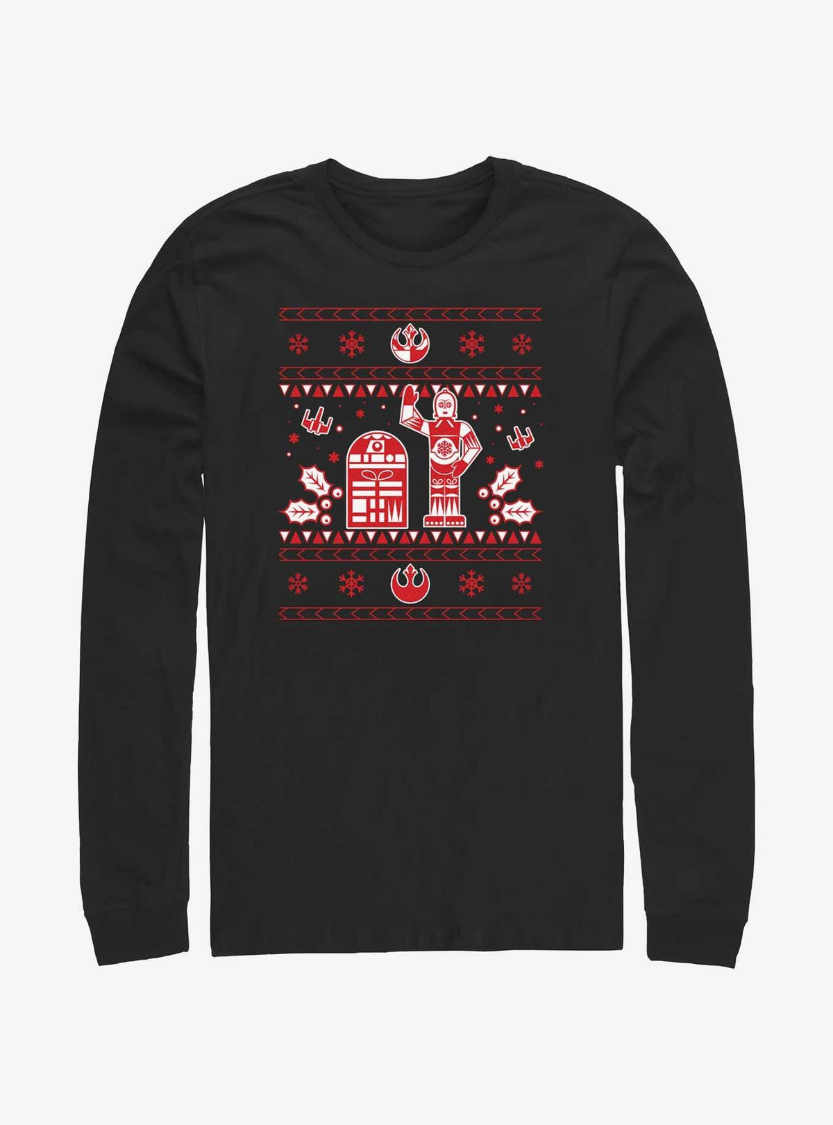 Star Wars Droid Ugly Christmas Long-Sleeve T-Shirt T-Shirt | Viral Style | Must-Have Style