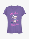 Disney Lilo Stitch Angel Winter Wishes Girls T-Shirt T-Shirt | Fan Favorite Style | Top Pick For Fans