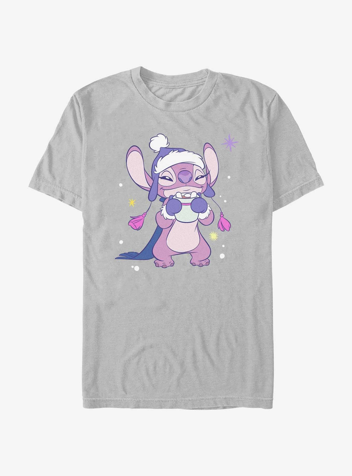 Disney Lilo Stitch Cozy Angel Hot Cocoa T-Shirt T-Shirt | Bold Graphic Edition | Perfect For Daily Wear