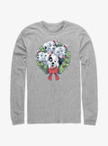 Disney 101 Dalmatians Puppy Christmas Wreath Long-Sleeve T-Shirt T-Shirt | Aesthetic Graphic | Trending Now