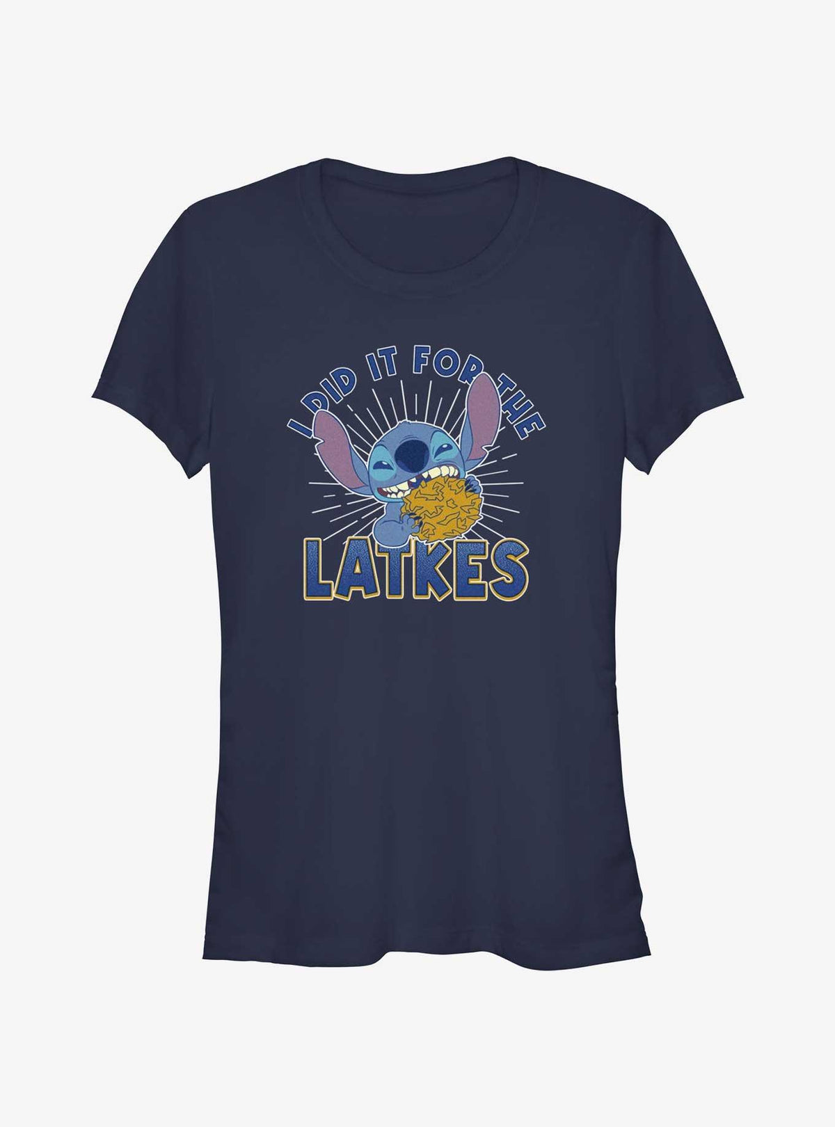 Disney Lilo Stitch Did It For Hanukkah Latkes Girls T-Shirt T-Shirt | Best-Selling Design | Must-Have Style