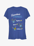Disney Lilo Stitch Hanukkah List Girls T-Shirt T-Shirt | Trending Design | Perfect For Daily Wear