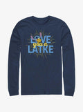 Disney Lilo Stitch Hanukkah Love You A Latke Long-Sleeve T-Shirt T-Shirt | Viral Style | Must-Have Style