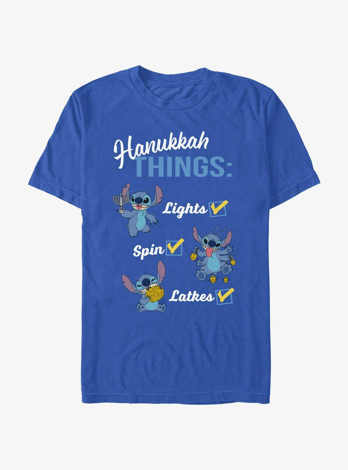 Disney Lilo Stitch Hanukkah List T-Shirt T-Shirt | Top Trending Artwork | Perfect For Daily Wear