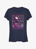 Marvel Spider-Man Miles Morales Ugly Christmas Girls T-Shirt T-Shirt | High-Quality Print | Great Gift Idea
