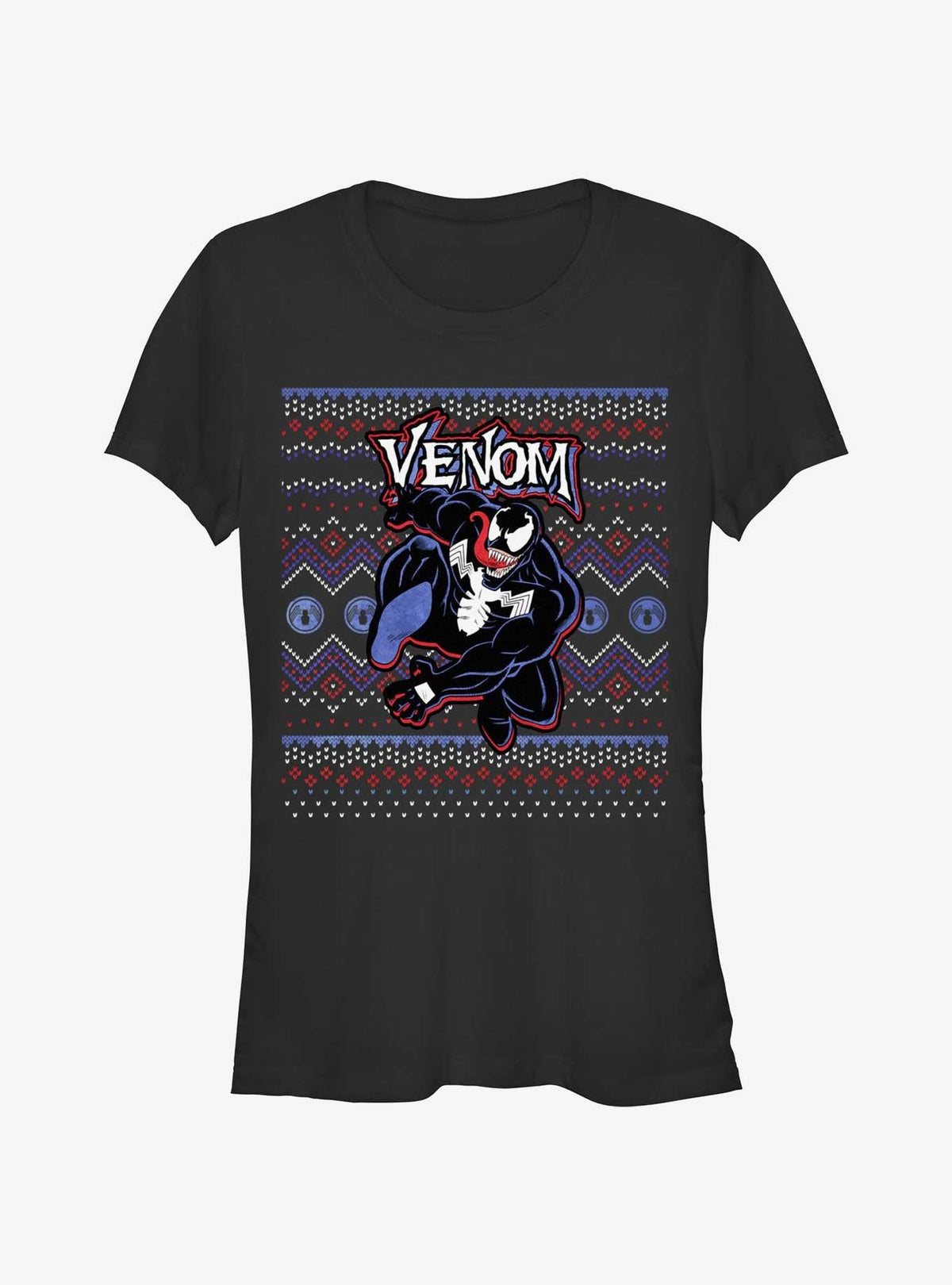 Marvel Venom Venomous Ugly Christmas Girls T-Shirt T-Shirt | Exclusive Edition | Must-Have Style