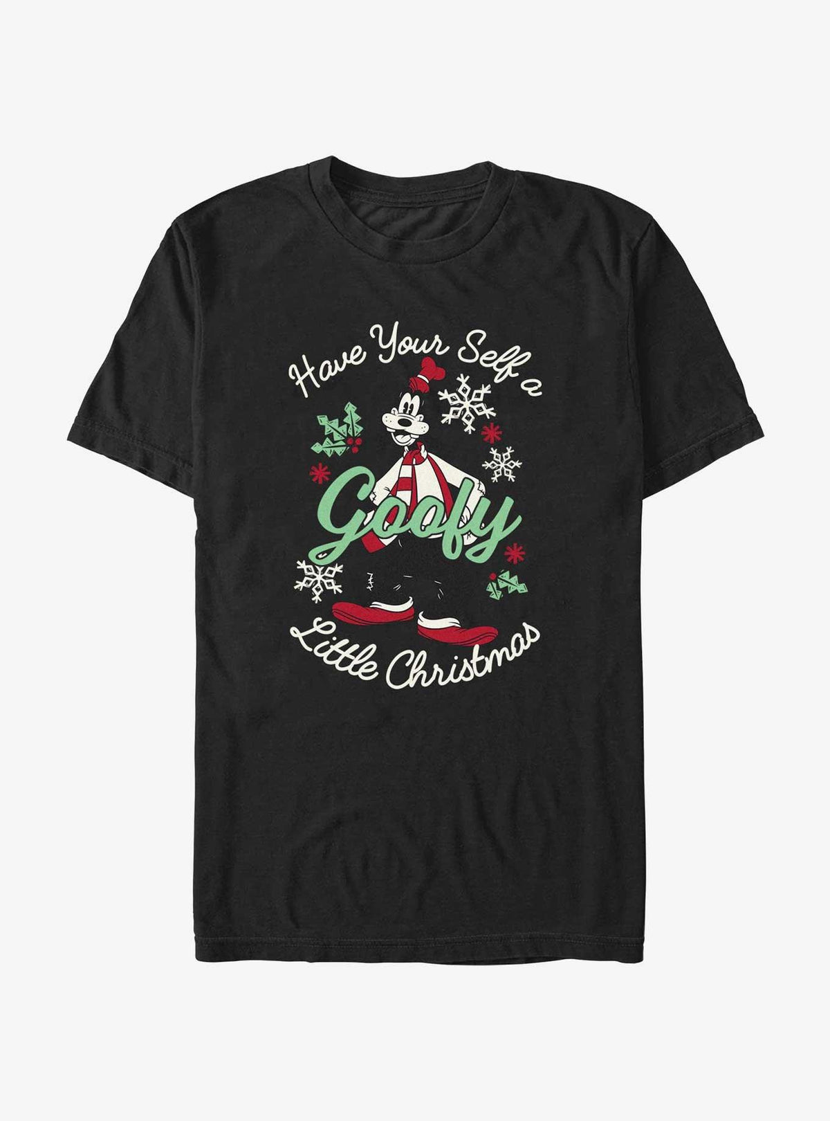 Disney Goofy Little Christmas Black T-Shirt