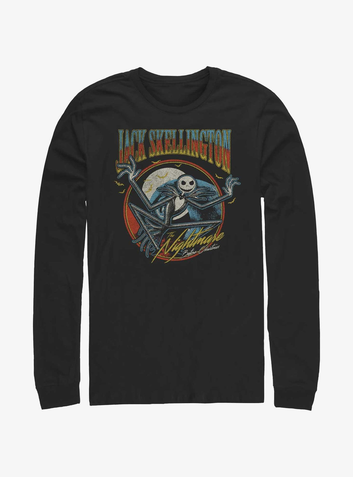 Disney The Nightmare Before Christmas Jack Skellington Badge Long-Sleeve T-Shirt T-Shirt | Viral Style | Trending Now