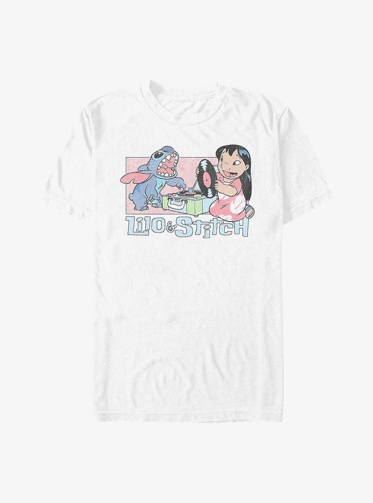 Disney Lilo Stitch Duo Records Extra Soft T-Shirt T-Shirt | Exclusive Art Design | Must-Have Style