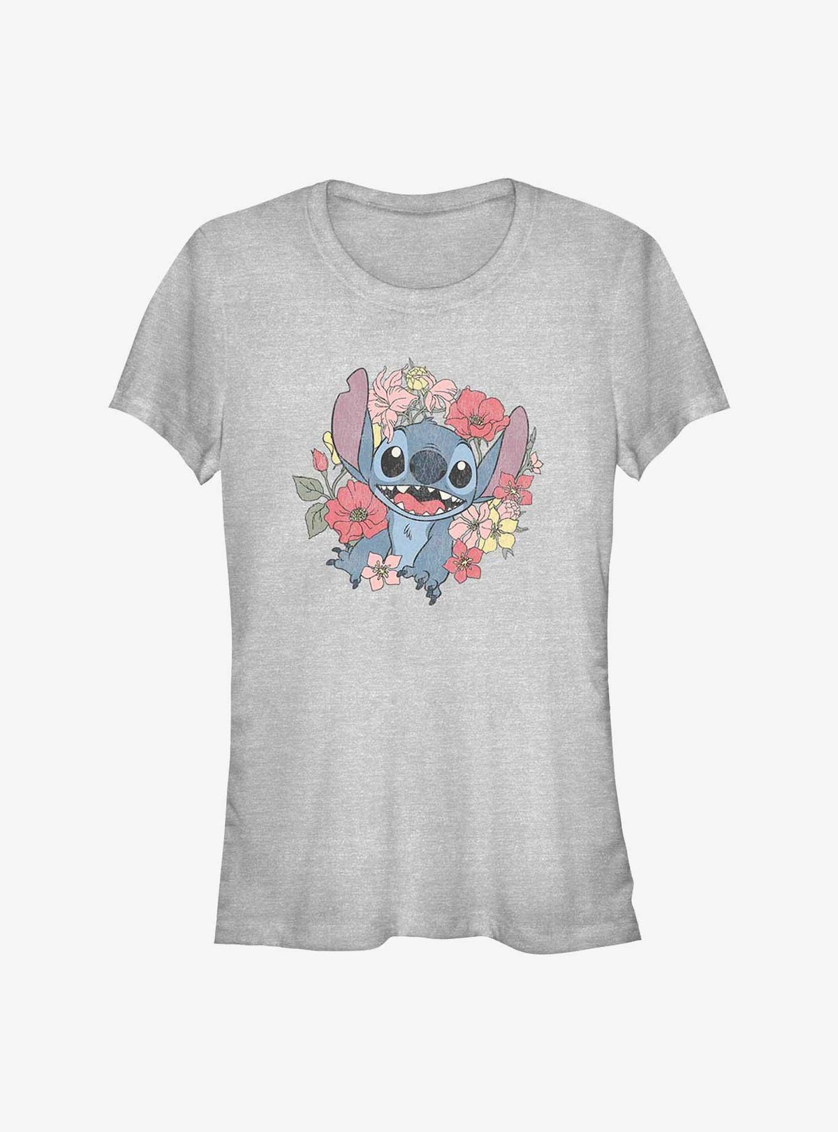 Disney Lilo Stitch Floral Stitch Girls T-Shirt T-Shirt | Trending Streetwear Style | Must-Have Style
