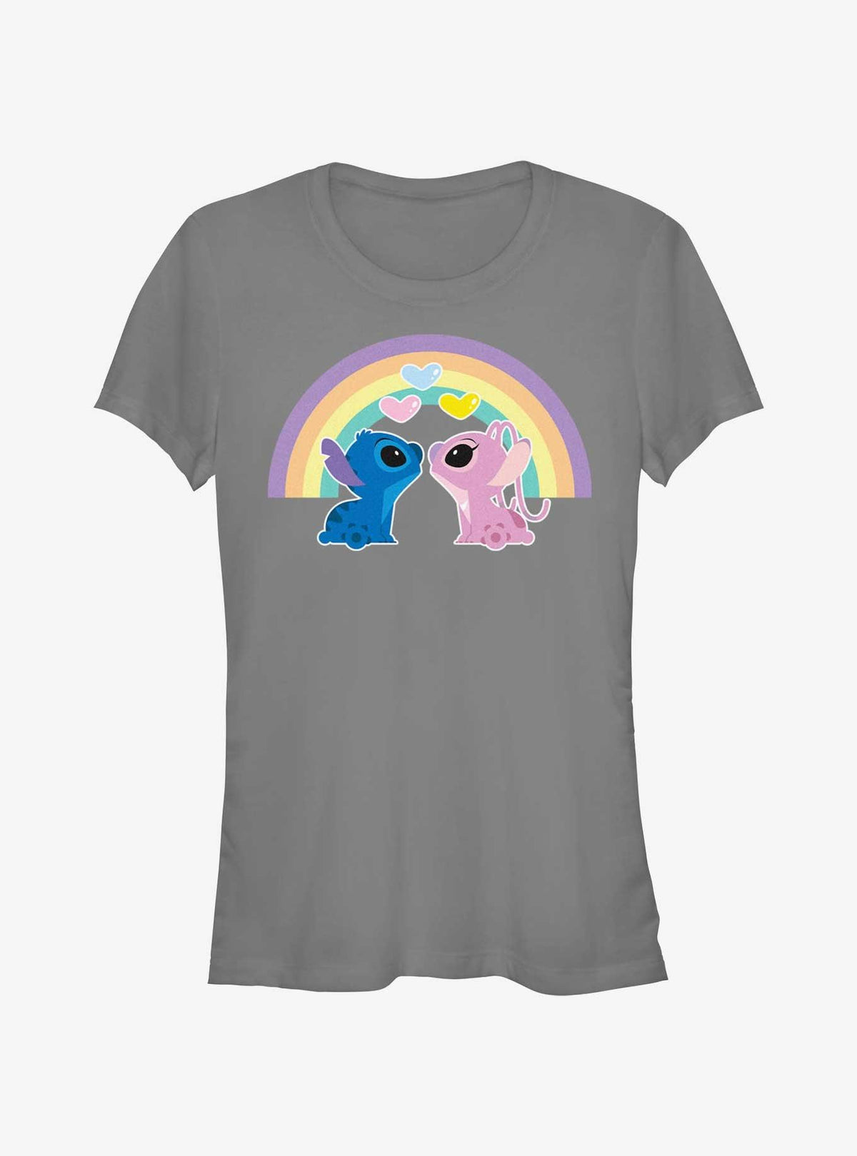 Disney Lilo Stitch Angel Stitch Love Under The Rainbow Girls T-Shirt T-Shirt | Best-Selling Design | Trending Now