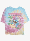 Disney Lilo Stitch Aloha Stitch Tie-Dye Girls Crop T-Shirt T-Shirt | Bold Graphic Edition | Must-Have Style