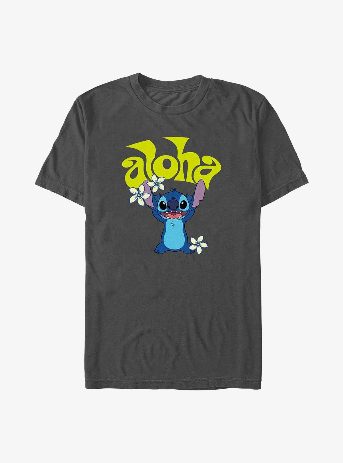 Disney Lilo Stitch Aloha Stitch Flowers T-Shirt T-Shirt | Bold Graphic Edition | Trending Now