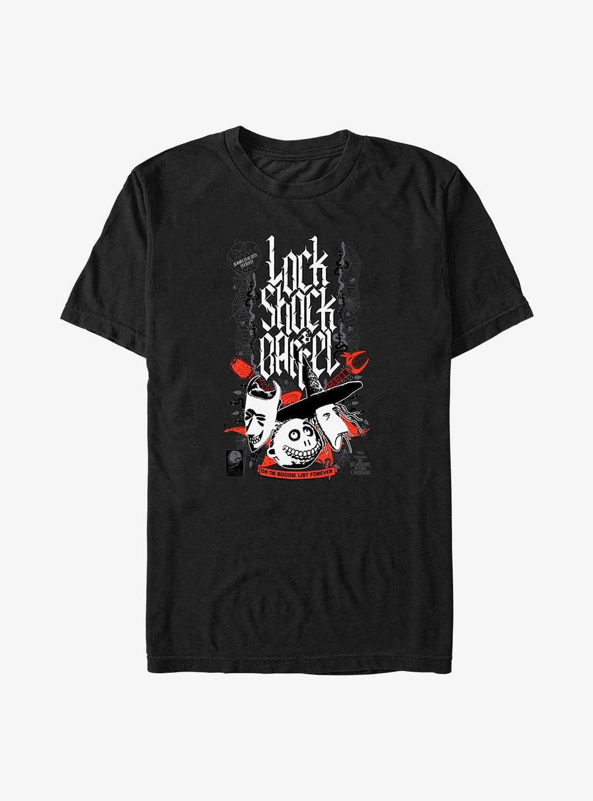 The Nightmare Before Christmas Boogie List Lock Shock Barrel Big Tall T-Shirt T-Shirt | High-Quality Print | High Demand Item