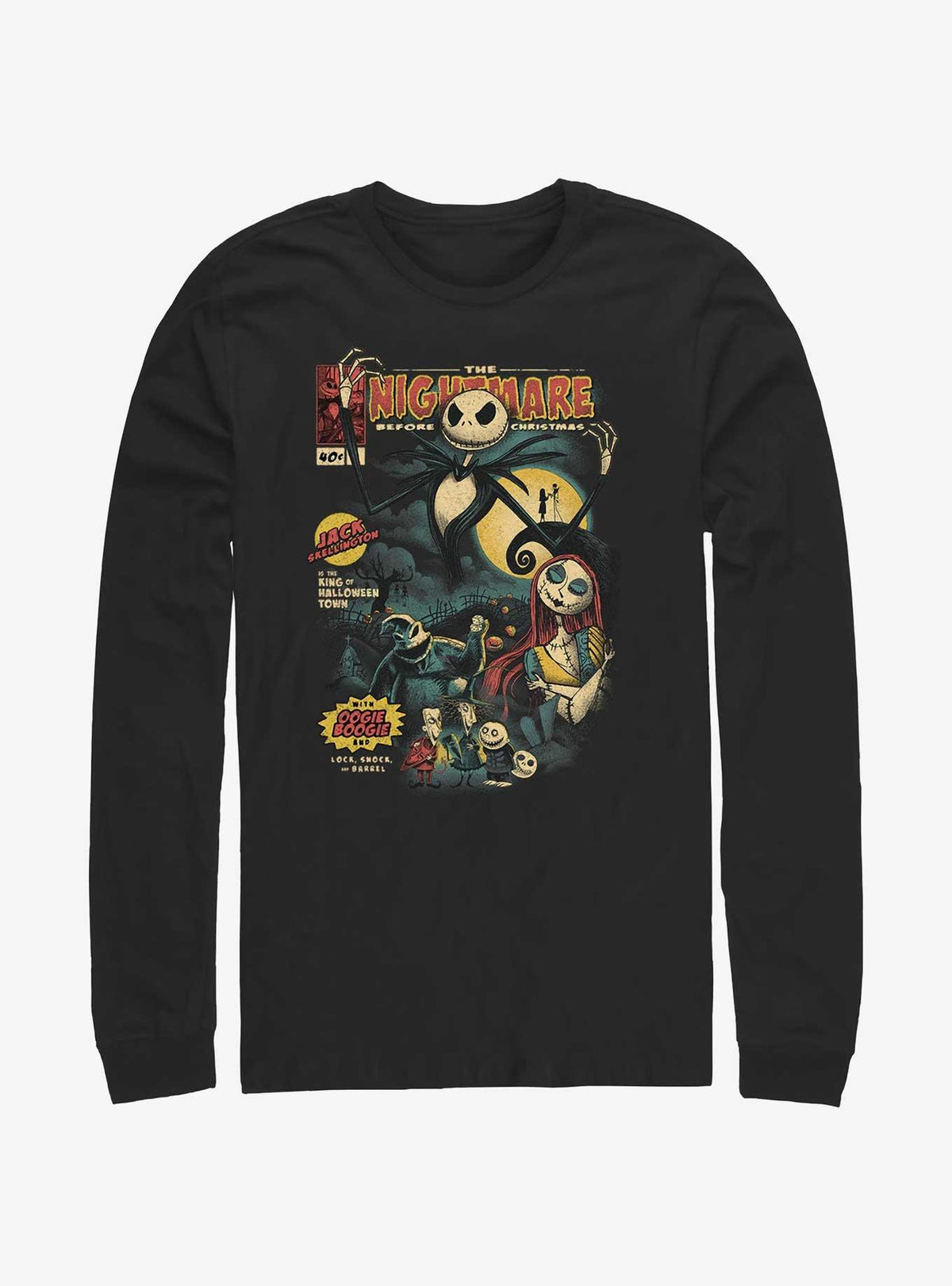 The Nightmare Before Christmas Comic Cover Long-Sleeve T-Shirt T-Shirt | Trending Design | Perfect For Daily Wear
