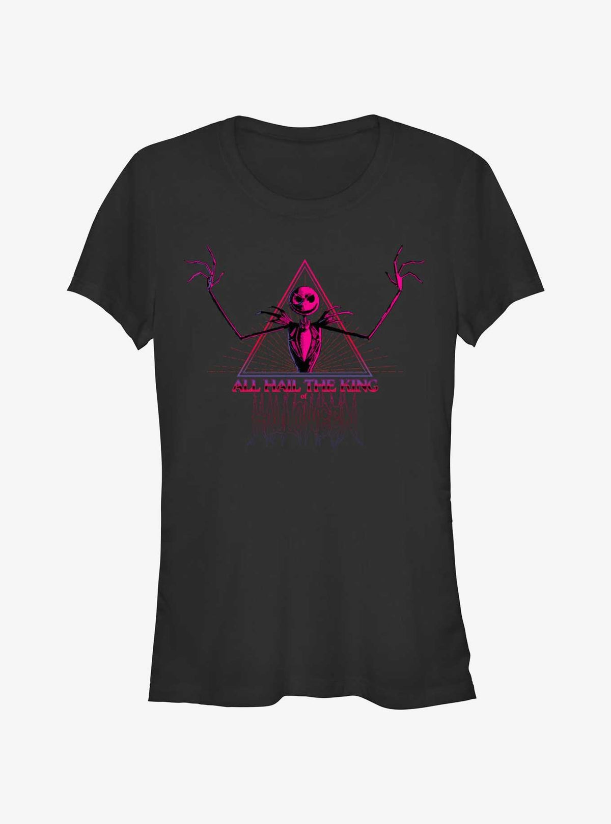 Disney The Nightmare Before Christmas King Of Halloween Jack Skellington Girls T-Shirt