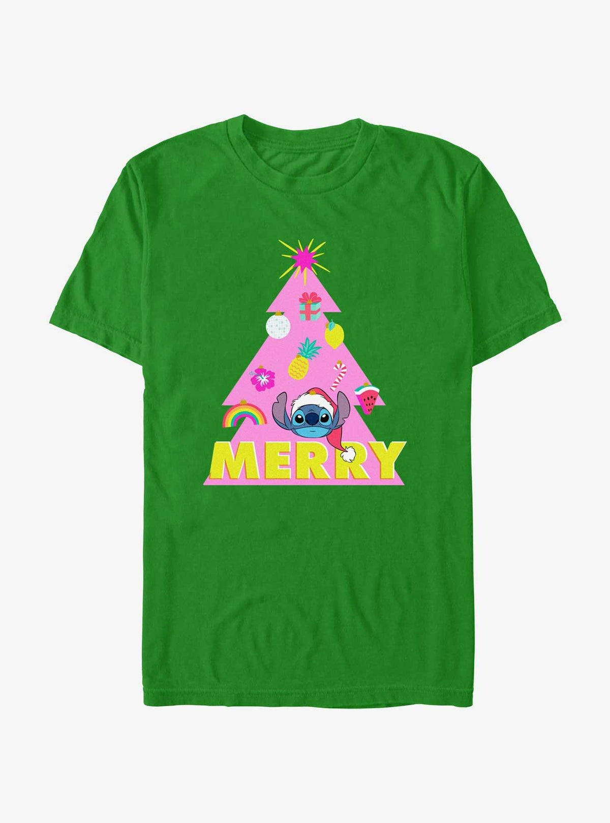 Disney Lilo Stitch Merry Christmas Tree T-Shirt T-Shirt | Vintage Graphic Vibe | Great Gift Idea