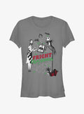 Disney The Nightmare Before Christmas Fright Christmas Jack Sally Girls T-Shirt T-Shirt | Viral Style | Top Pick For Fans