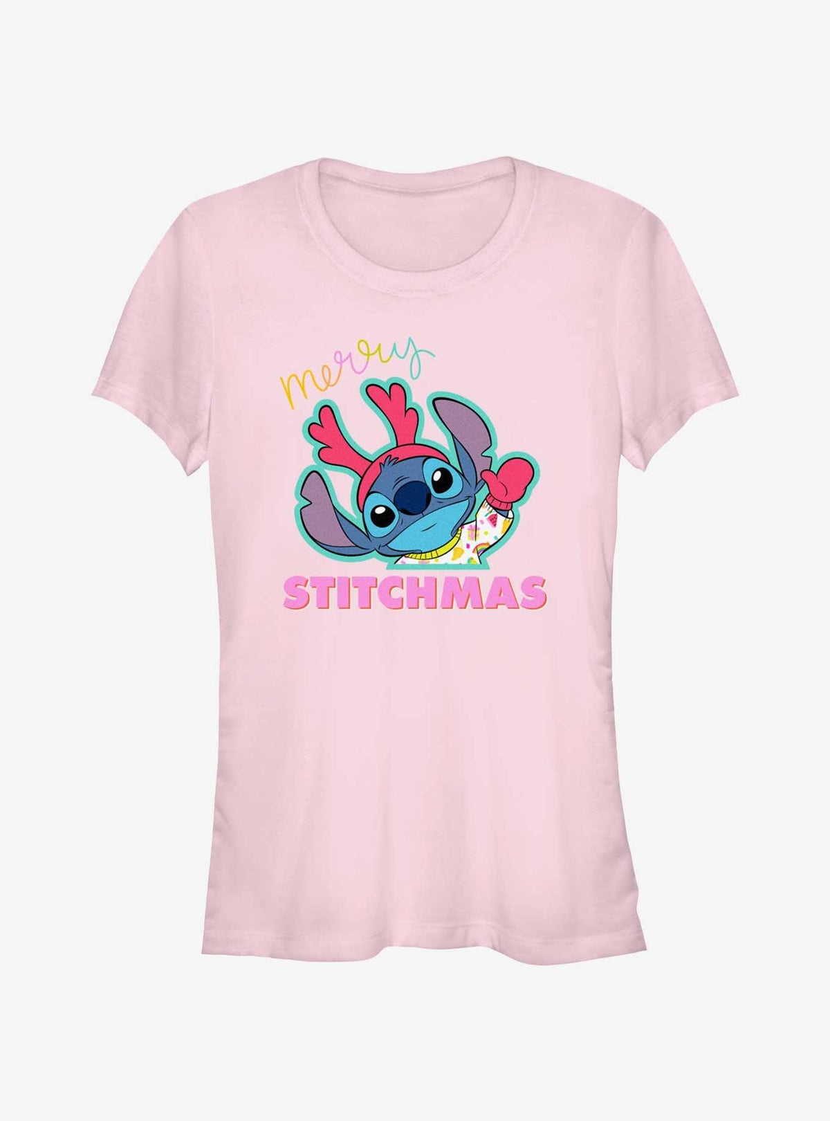 Disney Lilo Stitch Merry Stitchmas Girls T-Shirt T-Shirt | Aesthetic Graphic | Great Gift Idea