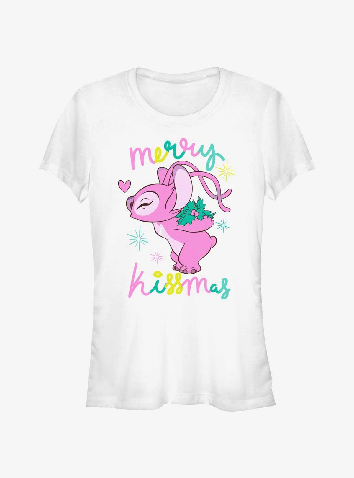 Disney Lilo Stitch Kissmas Angel Girls T-Shirt T-Shirt | Top Trending Artwork | Great Gift Idea