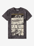 Attack On Titan Levi Last Chapter Manga Dark Wash T Shirt