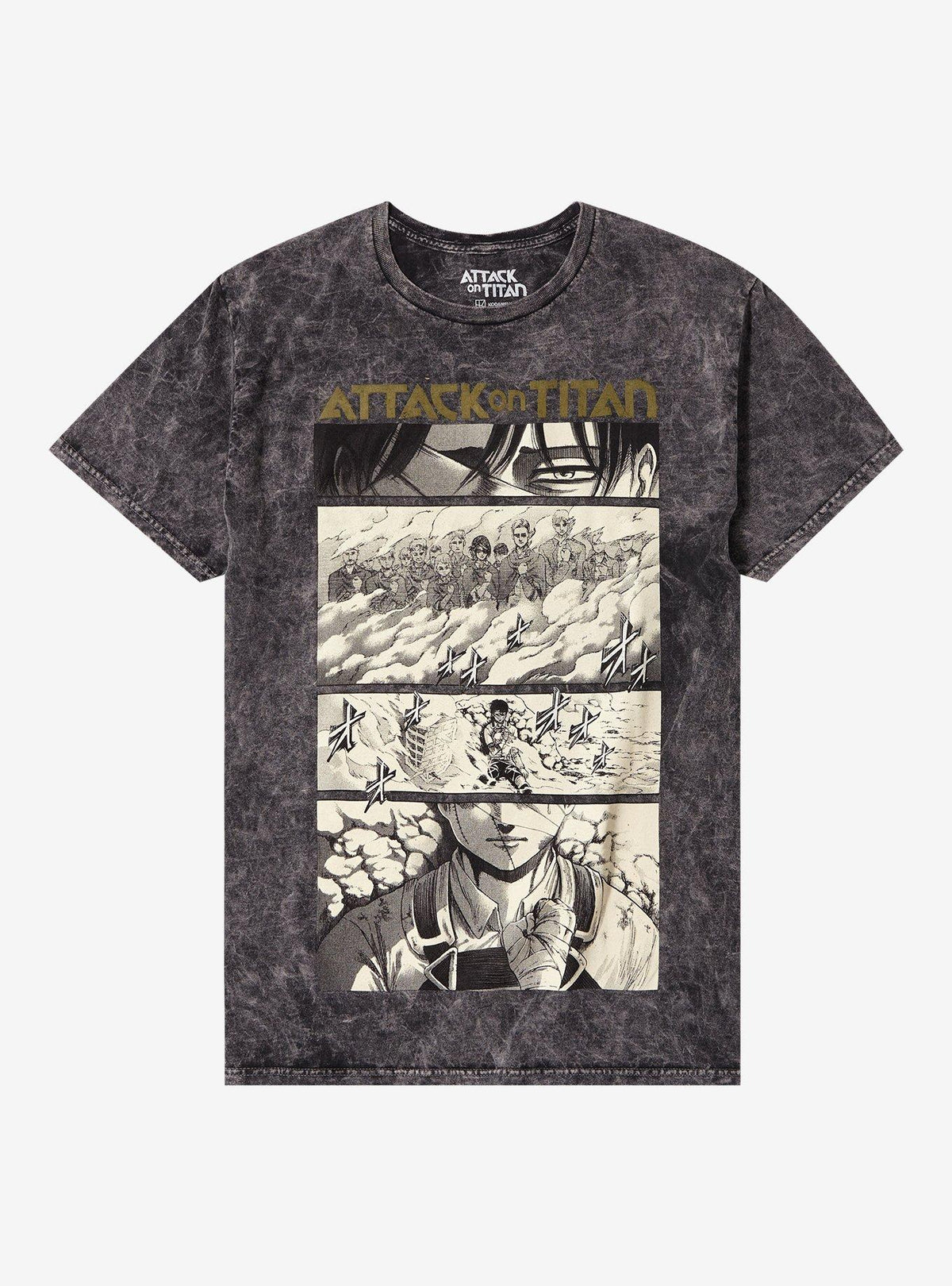 Attack On Titan Levi Last Chapter Manga Dark Wash T Shirt