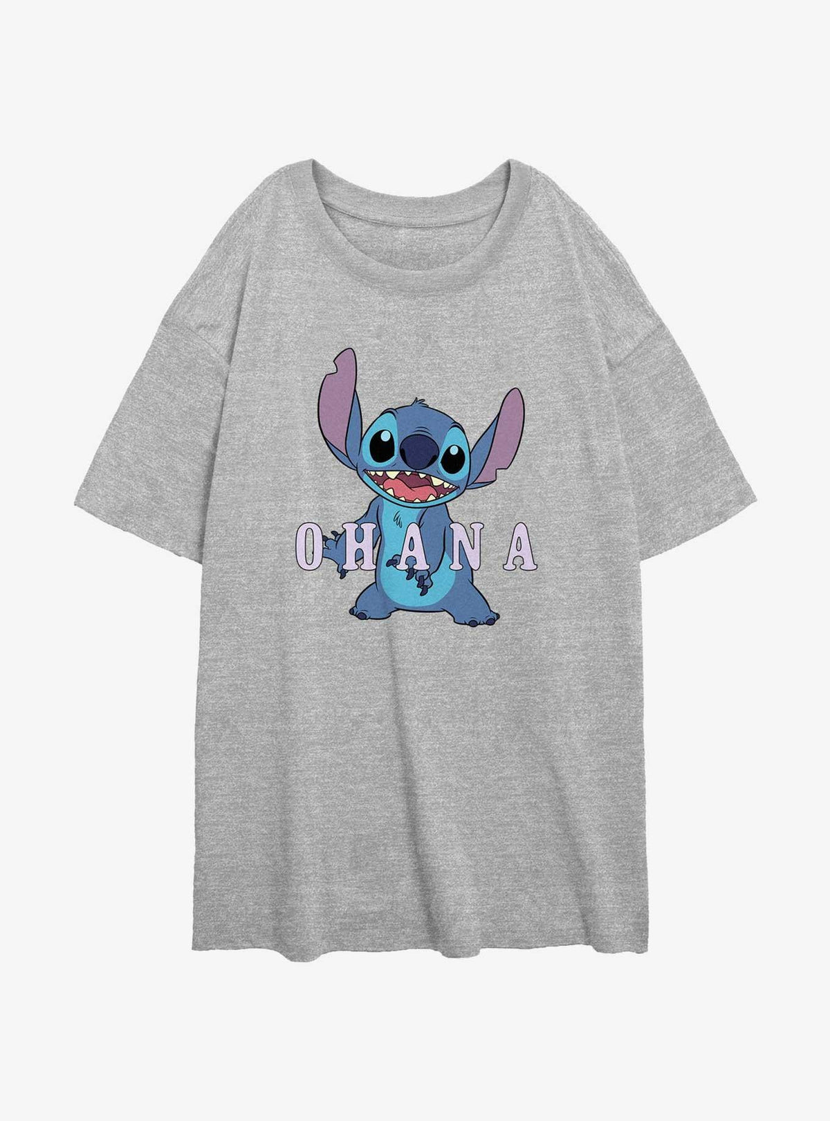 Disney Lilo Stitch Ohana Girls Oversized T-Shirt T-Shirt | Top Trending Artwork | Perfect For Daily Wear