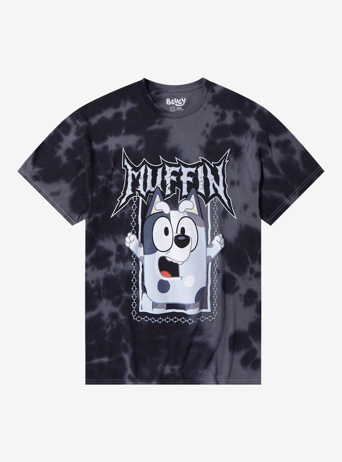 Bluey Muffin Metal Tie Dye T Shirt
