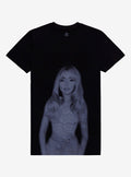 Sabrina Carpenter Black White Portrait T Shirt