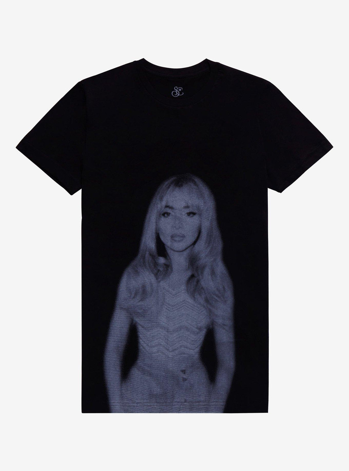 Sabrina Carpenter Black White Portrait T Shirt