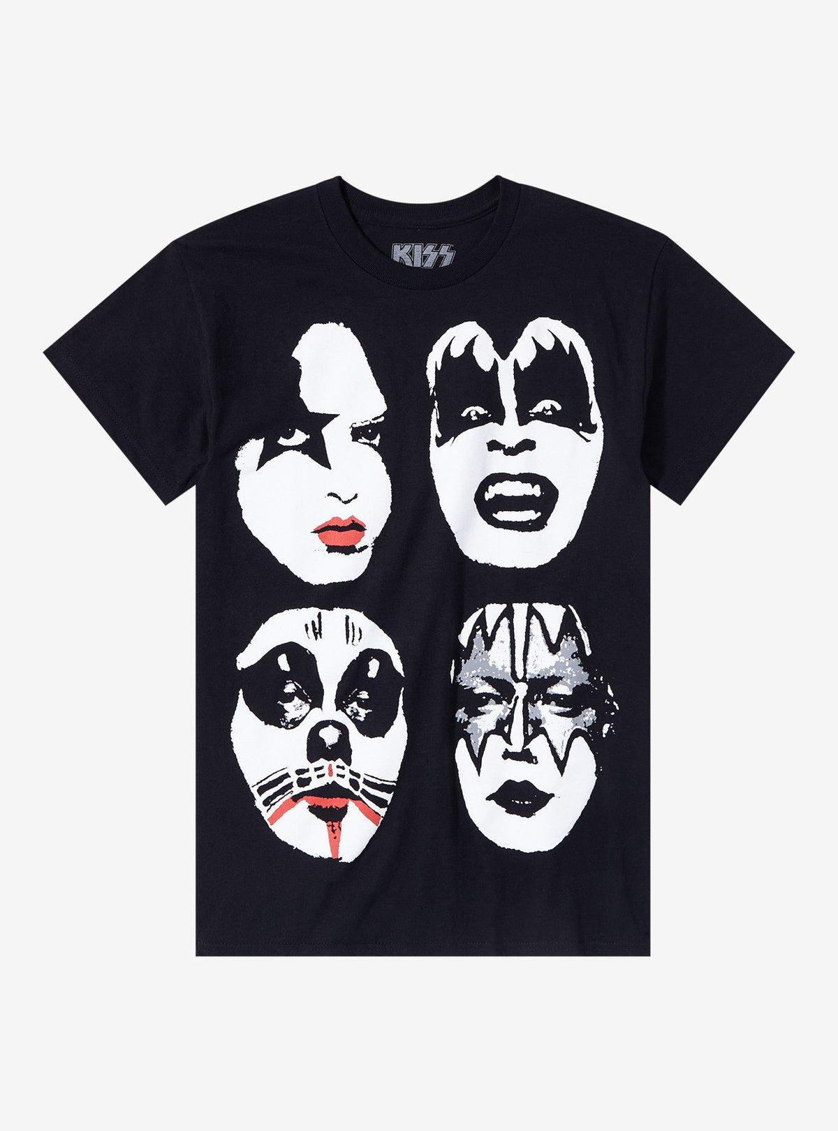 Kiss Faces Jumbo Graphic T Shirt