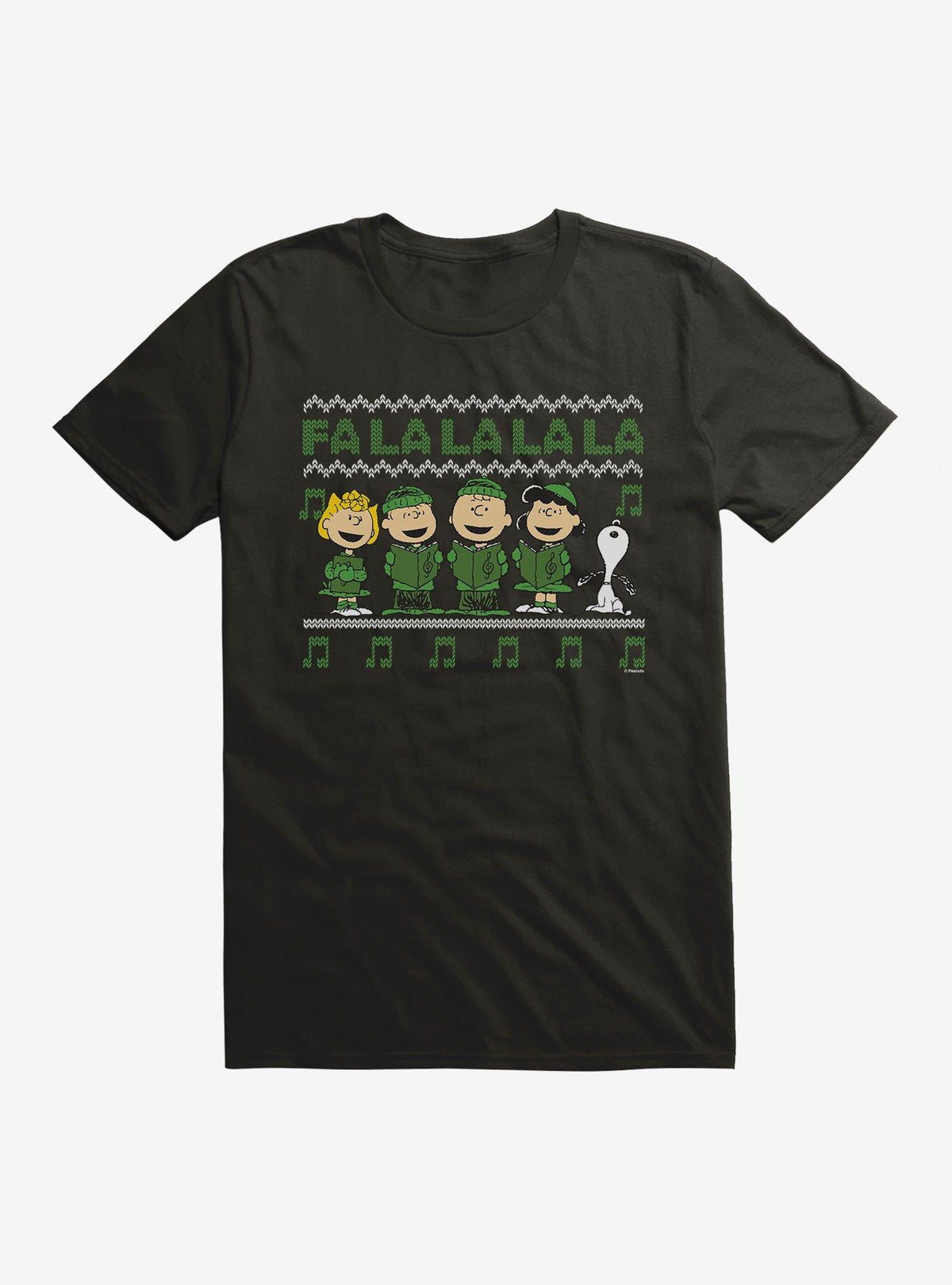 Peanuts Fa La La Christmas Pattern T-Shirt T-Shirt | Trending Design | Trending Now