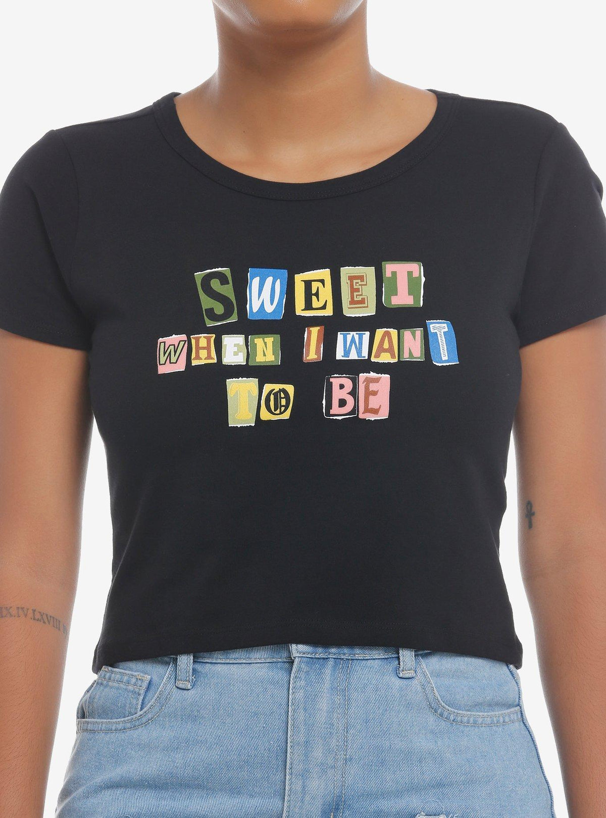 Social Collision Sweet When I Want To Be Girls Baby T-Shirt | Premium Unisex T-Shirt, Trending Graphic Tee