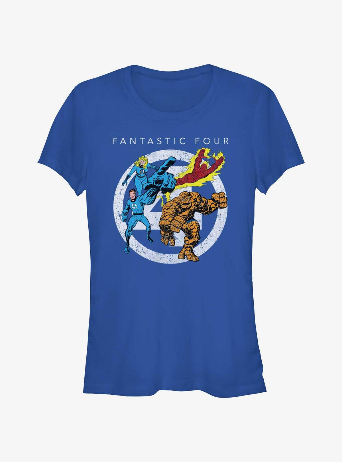 Marvel Fantastic Four Team Four Front Girls T-Shirt T-Shirt | Best-Selling Artwork | Top Pick For Fans
