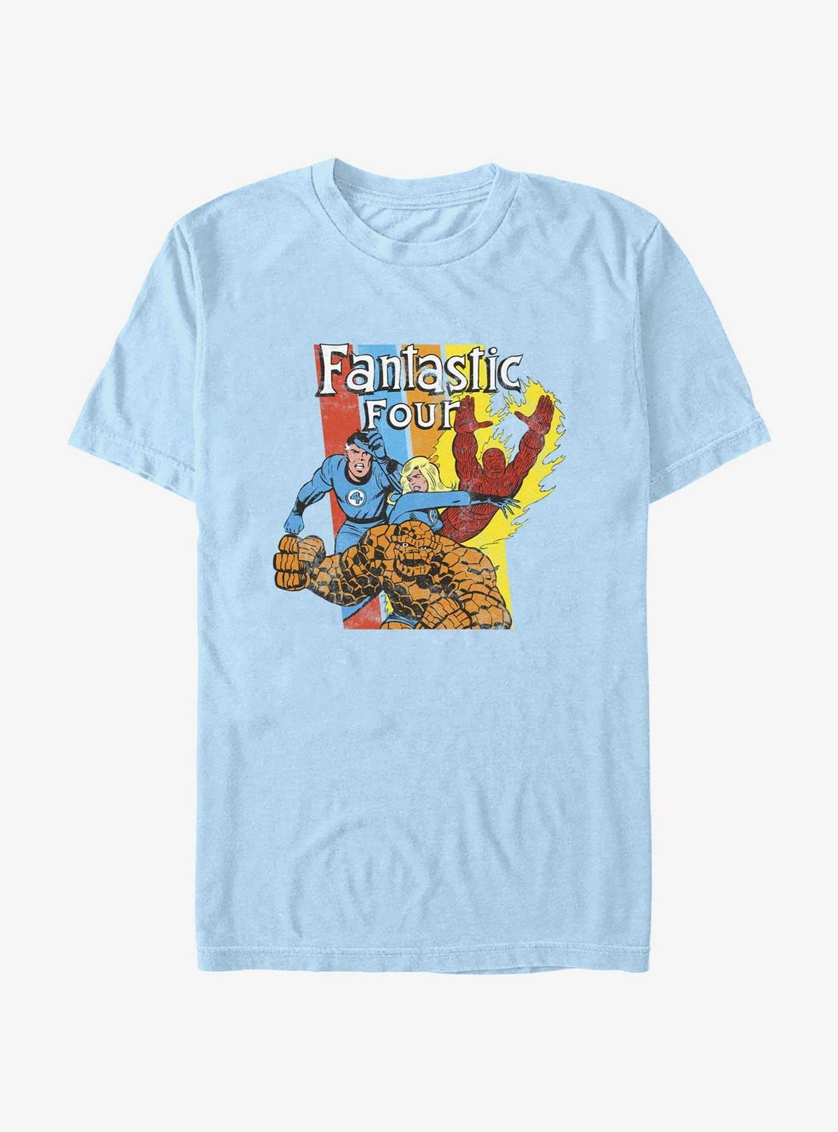 Marvel Fantastic Four Fantastic 4 Stripes T-Shirt T-Shirt | Streetwear Vibe | High Demand Item