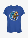 Marvel Fantastic Four Team Four Front Girls T-Shirt