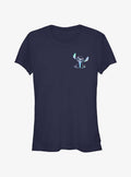 Disney Lilo Stitch Holographic Stitch Pocket Girls T-Shirt T-Shirt | Top Trending Artwork | Great Gift Idea