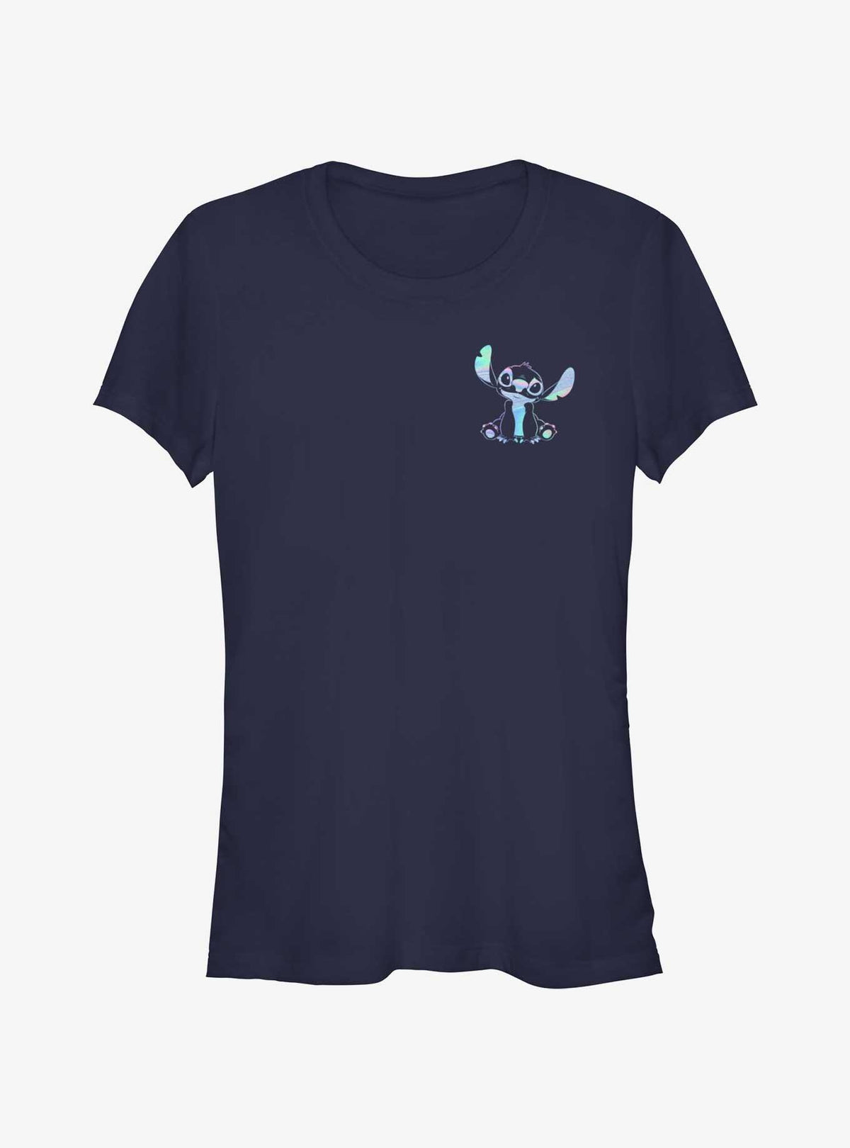 Disney Lilo Stitch Holographic Stitch Pocket Girls T-Shirt T-Shirt | Top Trending Artwork | Great Gift Idea