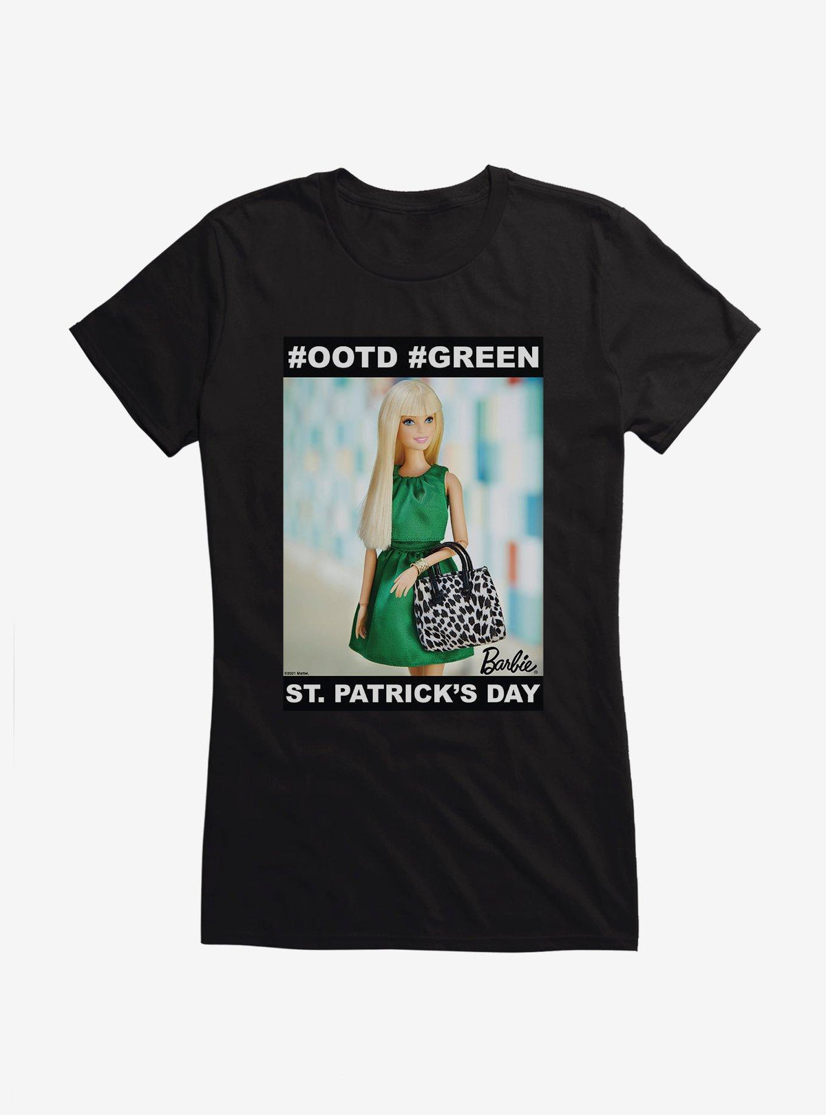 Barbie St Patrick's Day OOTD GREEN Girls T-Shirt | Premium Unisex T-Shirt, Trending Graphic Tee
