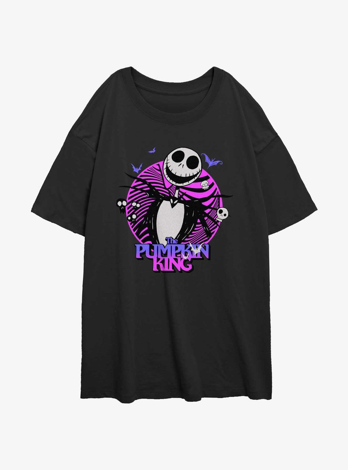 The Nightmare Before Christmas Jack The Pumpkin King Girls Oversized T-Shirt