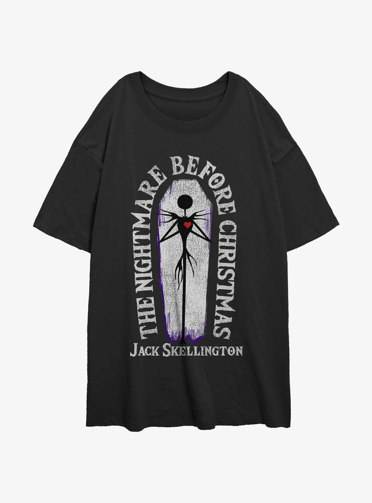 The Nightmare Before Christmas Jack Nightmare Coffin Girls Oversized T-Shirt T-Shirt | Best-Selling Artwork | Top Pick For Fans