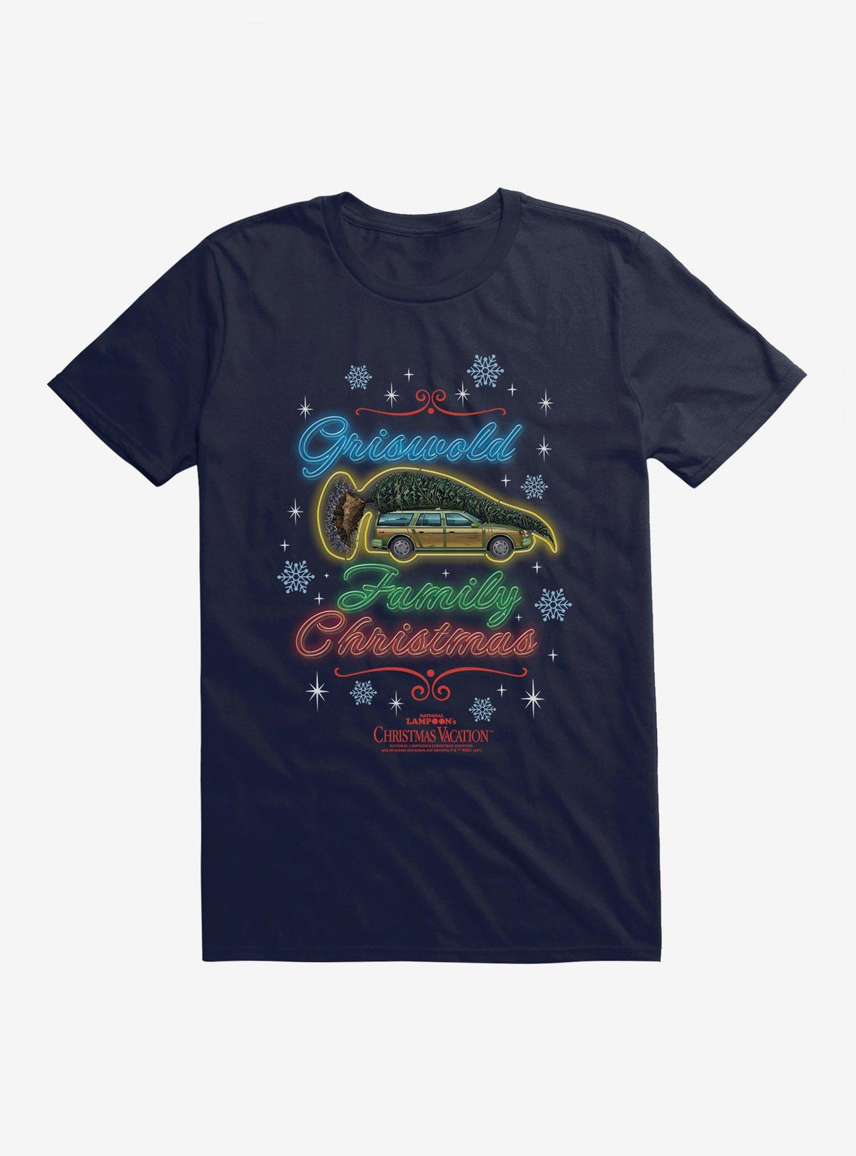 National Lampoon's Christmas Vacation Griswold Family Christmas Neon Sign T-Shirt