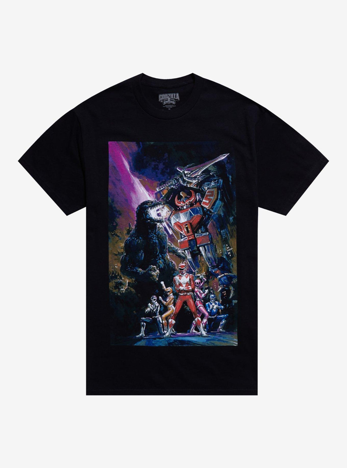 Godzilla Vs Mighty Morphin Power Rangers Poster T Shirt