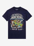 Scooby-Doo Mystery Machine Moto Club Boyfriend Fit Girls T-Shirt | Premium Unisex T-Shirt, Trending Graphic Tee