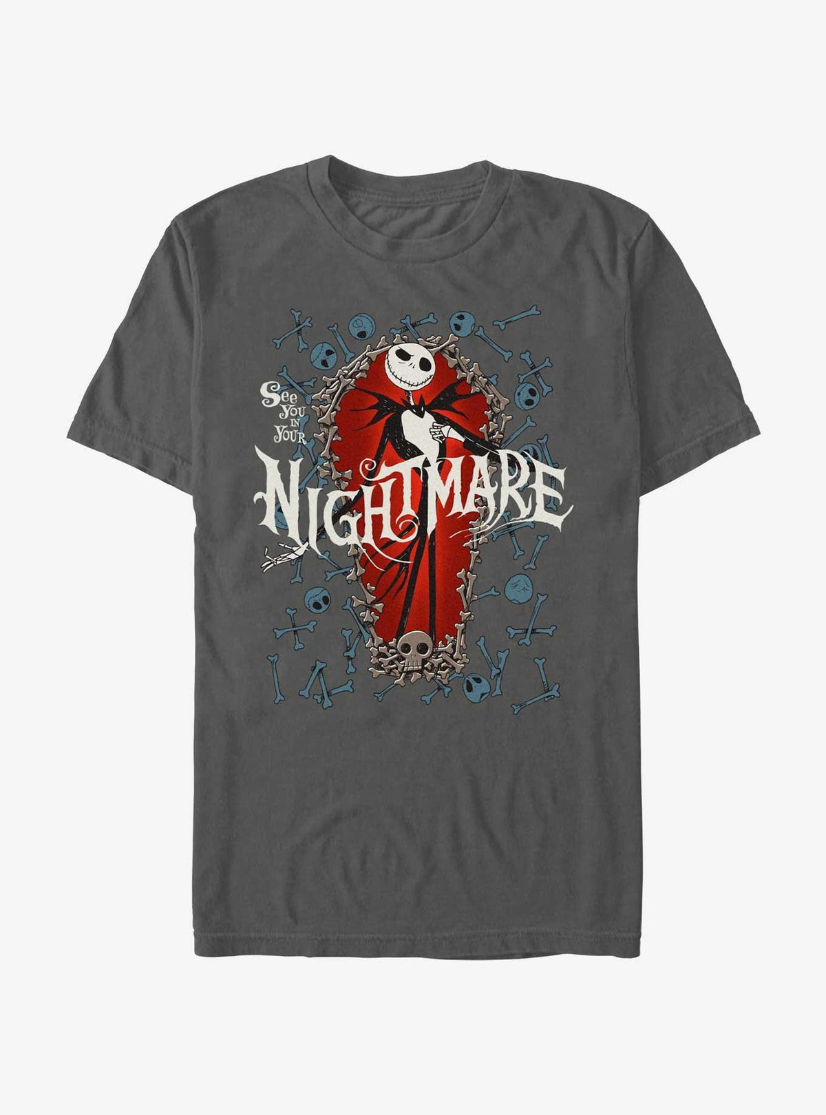 The Nightmare Before Christmas Jack Bone Coffin Garment Dye T-Shirt