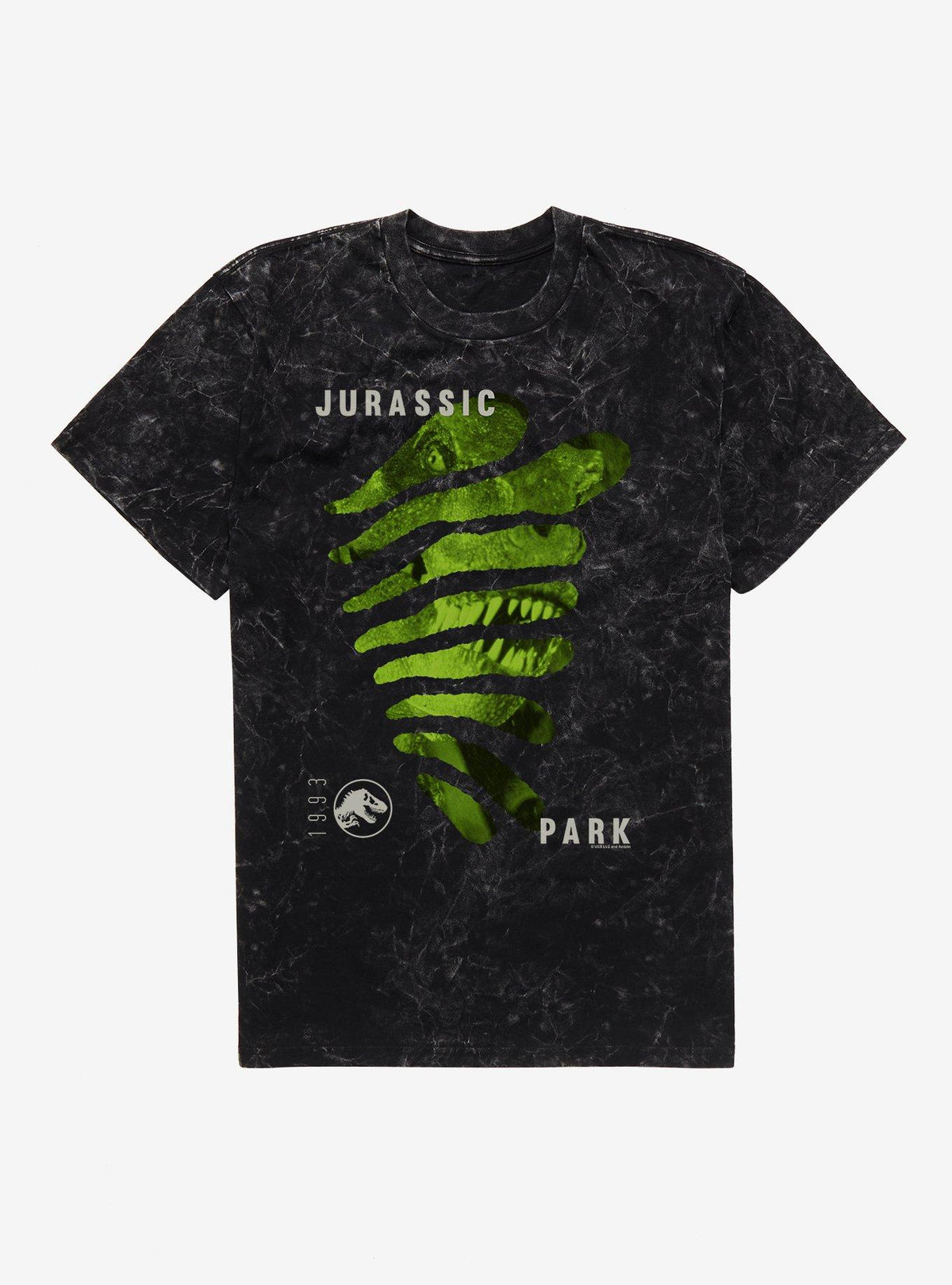 Jurassic Park T-Rex Bite Marks Mineral Wash T-Shirt | Premium Unisex T-Shirt, Trending Graphic Tee