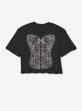 Lace Corset Girls Skimmer T-Shirt T-Shirt | Top Trending Artwork | Great Gift Idea