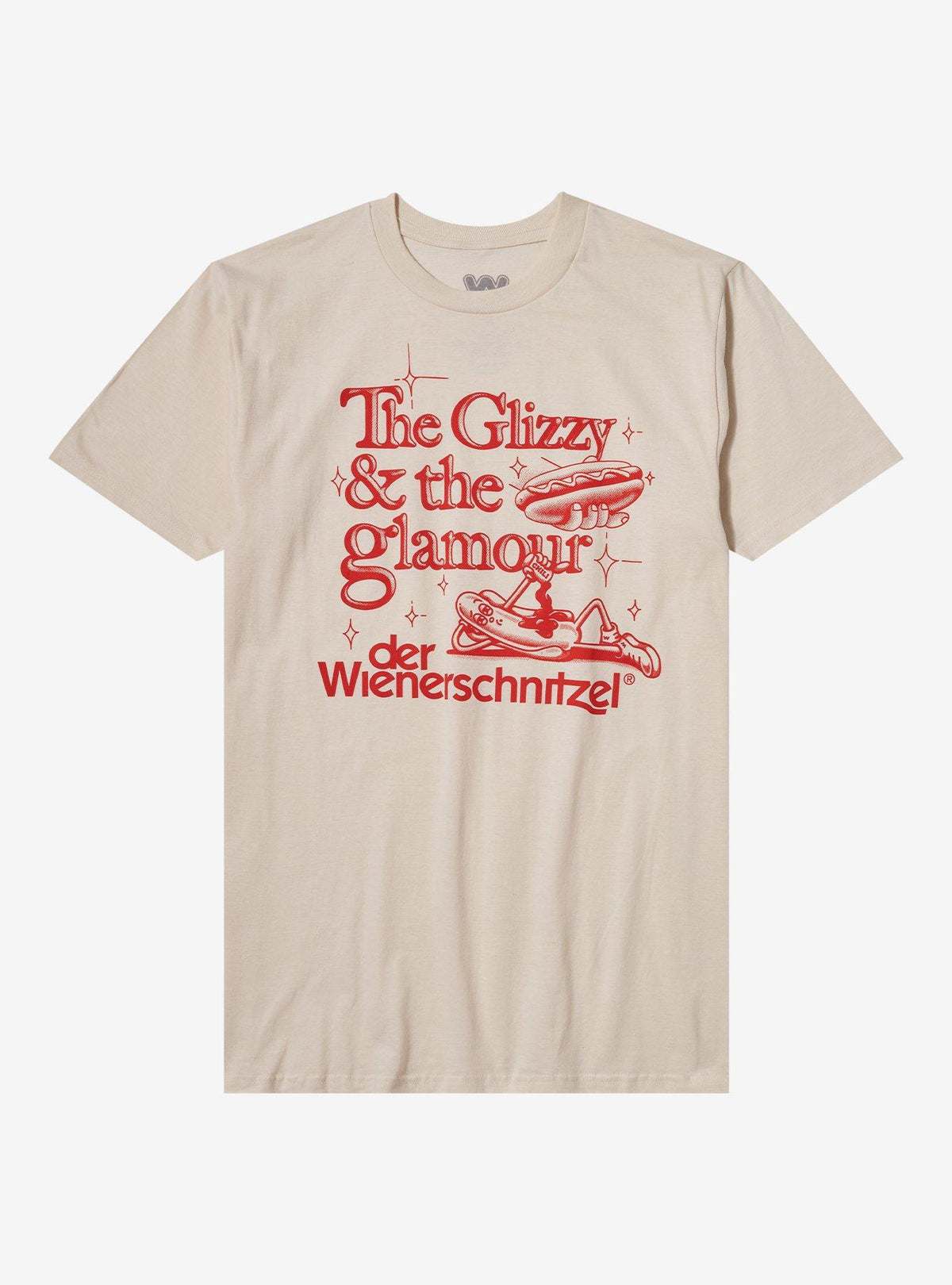 Wienerschnitzel Glizzy Glamour T-Shirt | Premium Unisex T-Shirt, Trending Graphic Tee