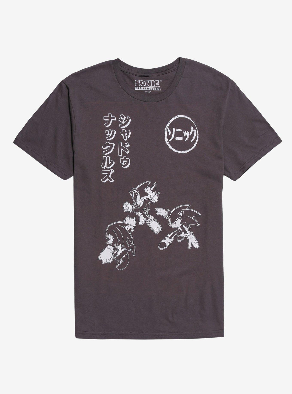 Sonic The Hedgehog Trio Outline Names T Shirt