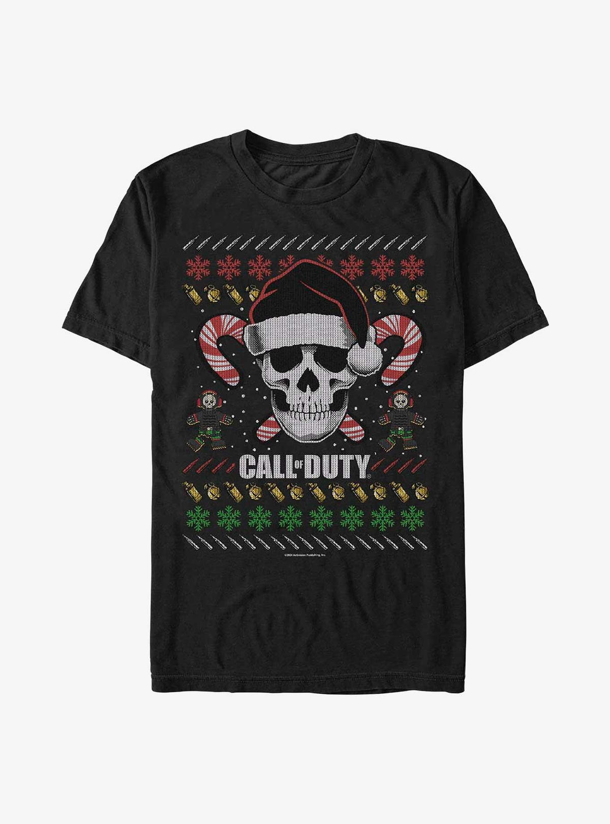 Call of Duty Ugly Christmas Skull T-Shirt T-Shirt | Viral Style | Trending Now